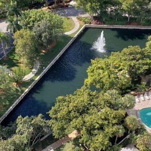 South View – Pool and Fountain