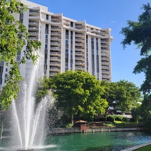 Building With Fountain